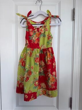 Vintage Cornelloki Girls Floral Patchwork Cotton Sundress April Cornell Size 2
